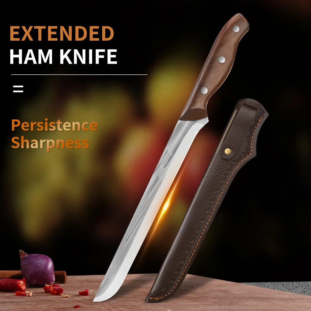 PLYS Stainless Steel Ham & Utility Kitchen Knife – 21cm