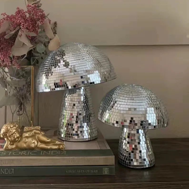 Mushroom Disco Ball Mirror Reflective Home Decoration Crafts