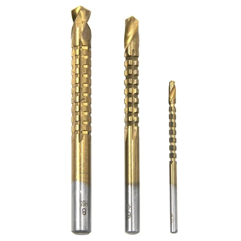 6-Piece Step Drill Bit Set – 4-12 to 4-32mm Wood Hole Saw Kit