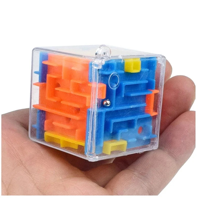 Mini 3D Maze Magic Cube | Six-Sided Labyrinth Puzzle Toy
