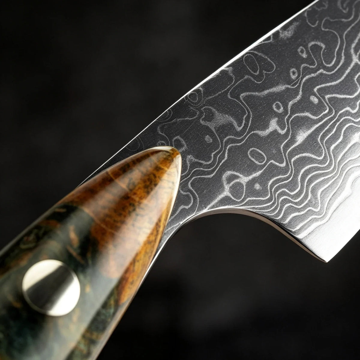 XITUO Damascus Steel Steak Knife Set – Non-Serrated Full Tang