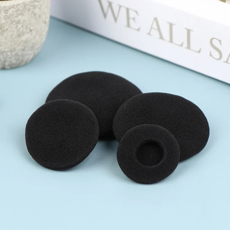 10-Pack Foam Ear Pads for Earhook Headphones – 35 to 60mm