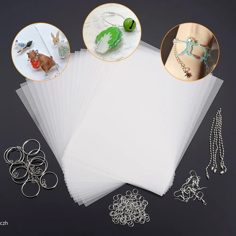 Heat Shrink Plastic Sheets Set – DIY Keychain & Craft Kit