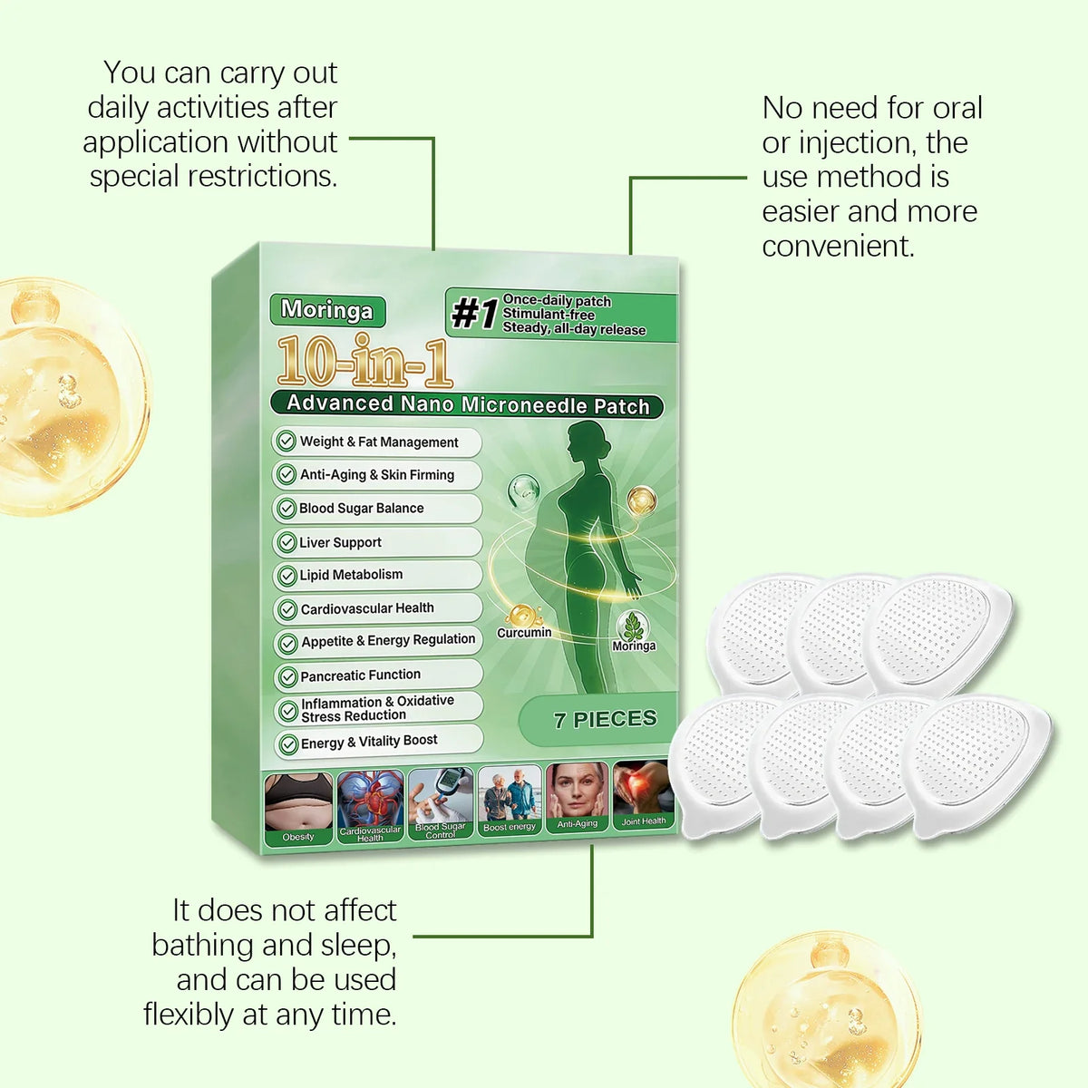 Body Care Microneedle Patch – Breathable & Skin-Friendly | 7pc