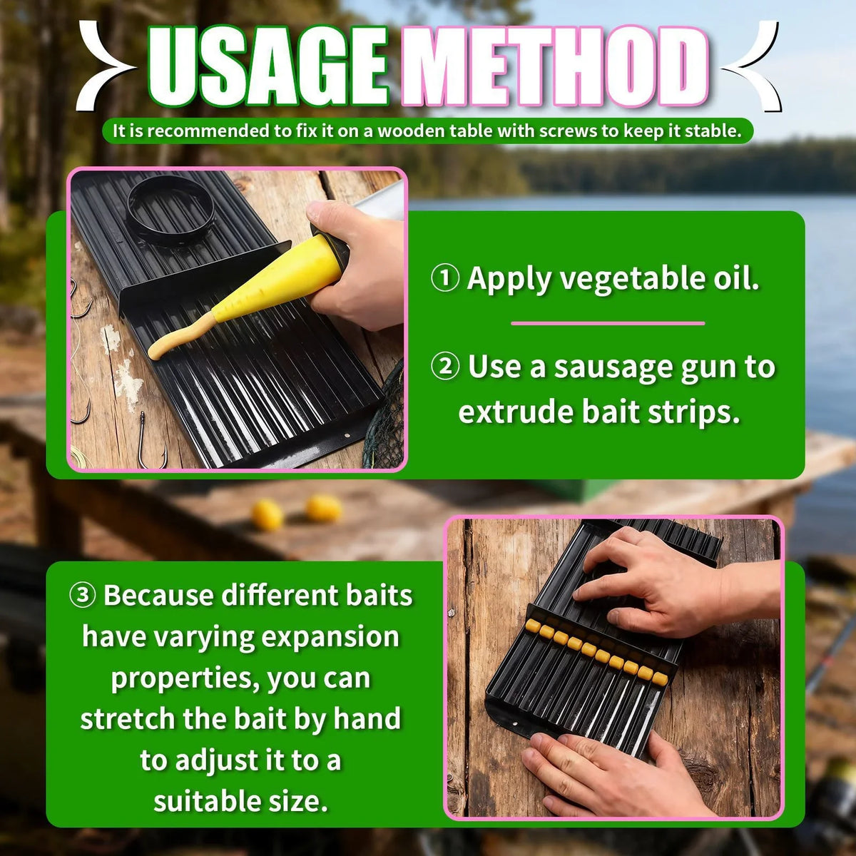 Carp Fishing Bait Roller Kit – Portable Boilie Shaper Tool