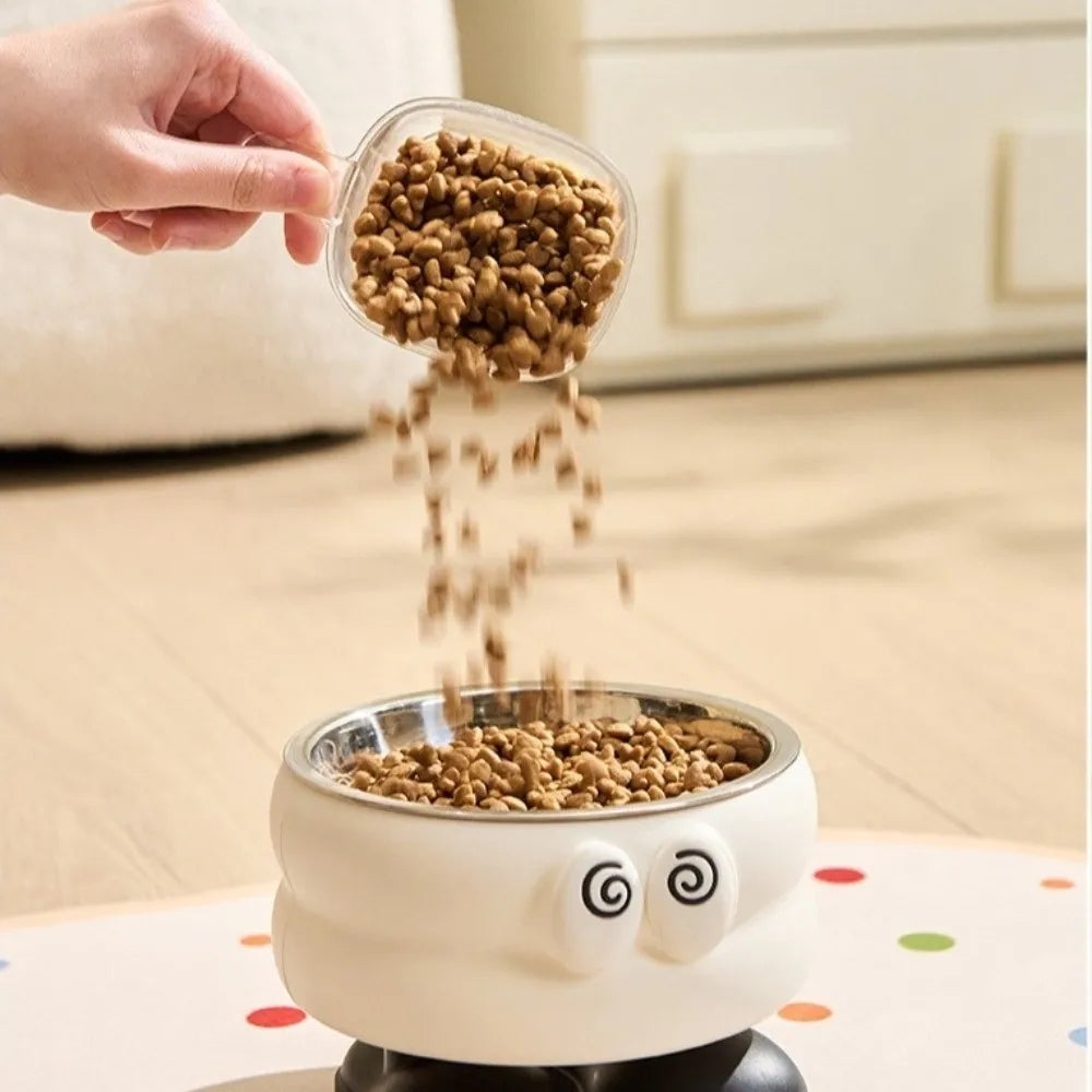 Elevated Stainless Steel Pet Bowl | Non-Slip Anti-Tip