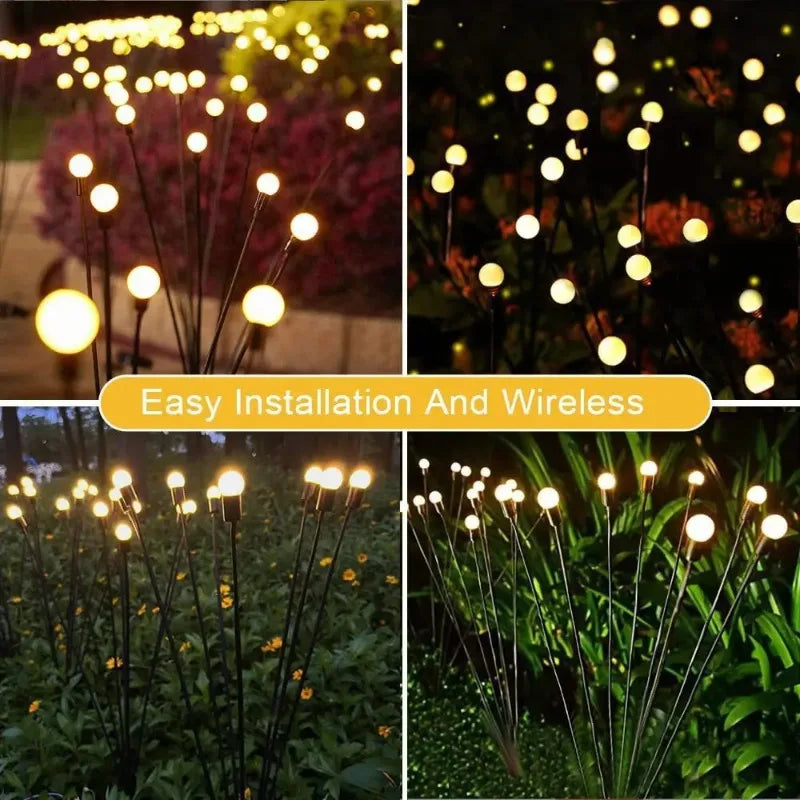 Solar Firefly String Lights – Outdoor Garden Lawn Stake Light