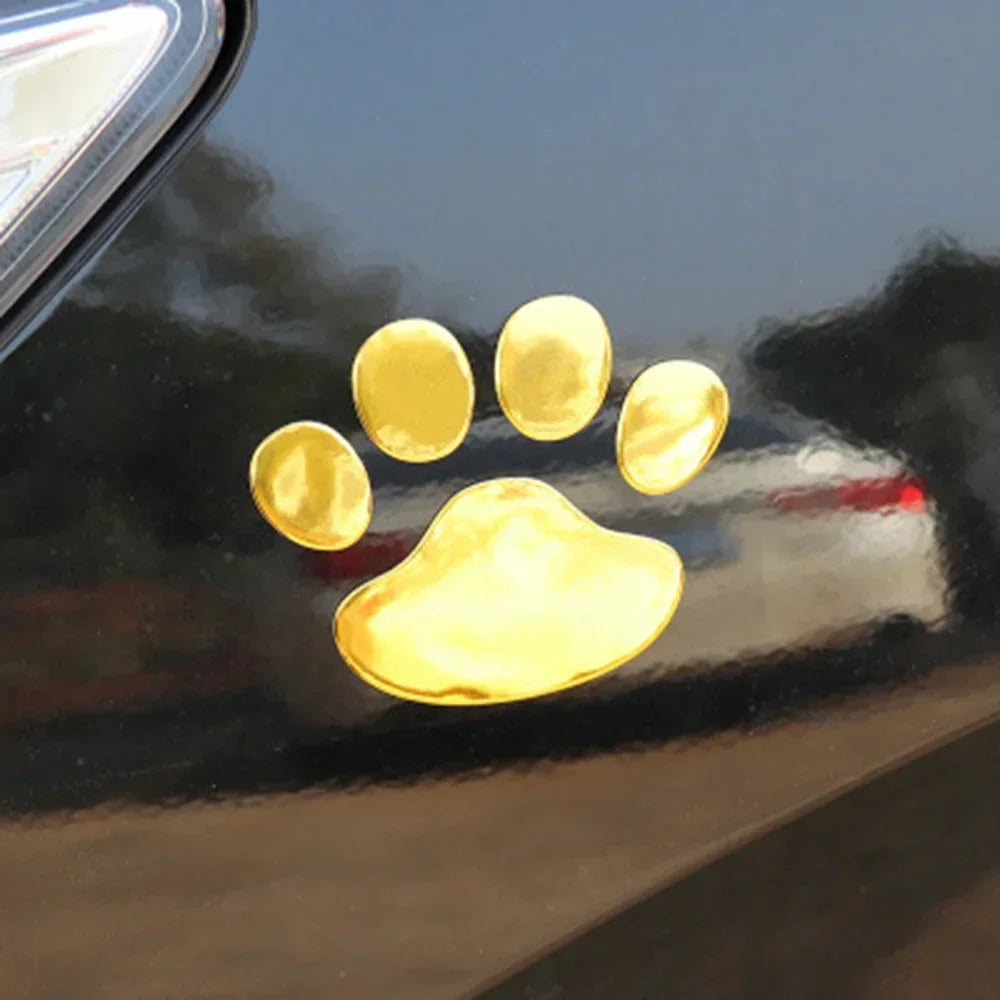 Car Sticker Cool Design Paw 3D Animal Dog Cat Bear Foot Prints