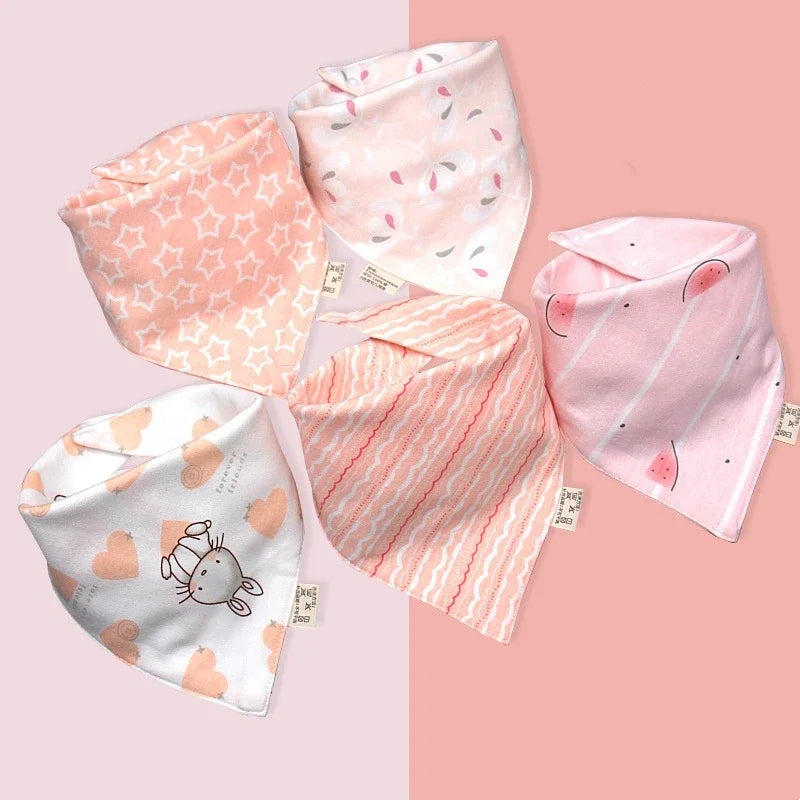 Pure Cotton Waterproof Bibs Baby Saliva Towel Triangle Scarf Newborn
