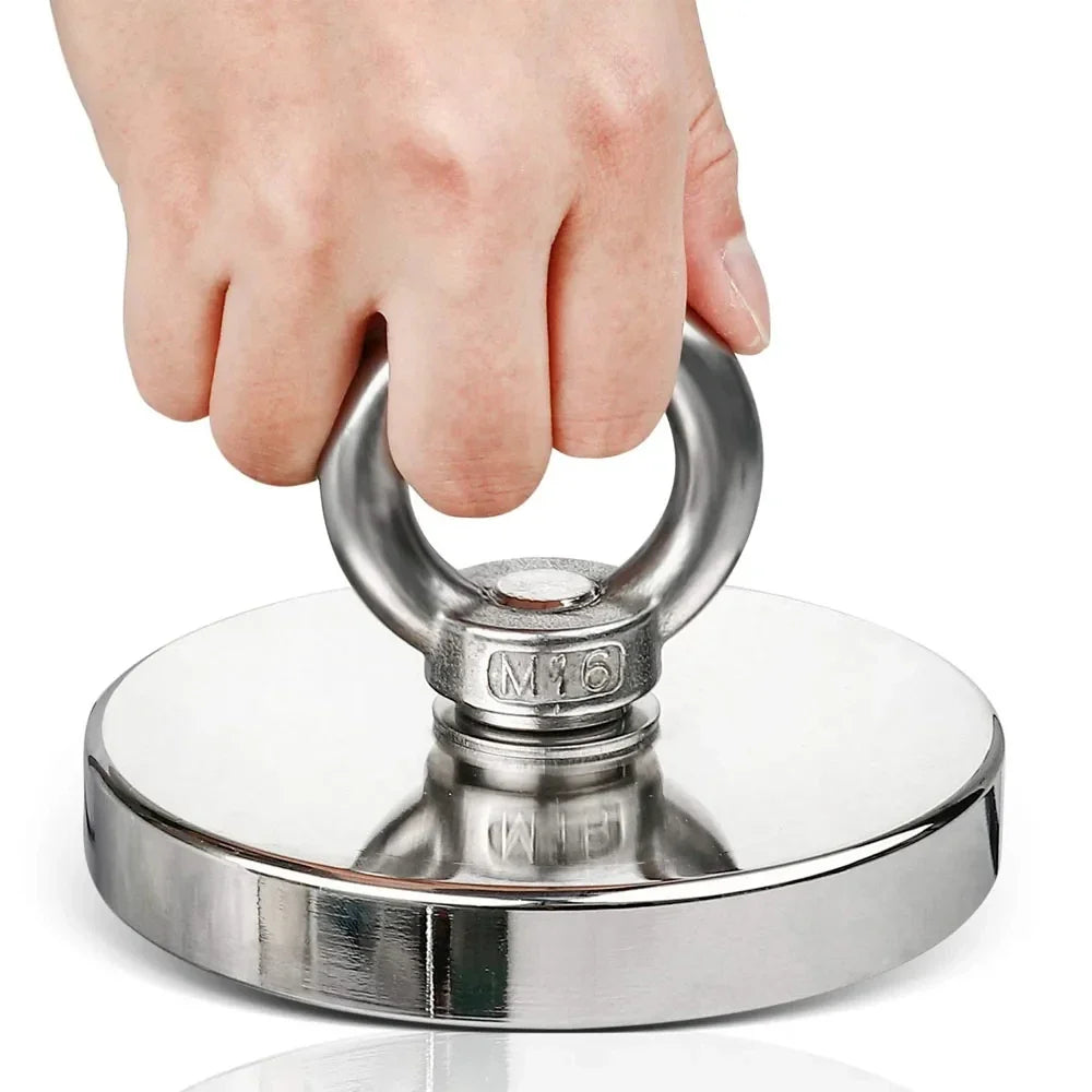 N52 Neodymium Fishing Magnet | Strong Search Hook 9–61kg