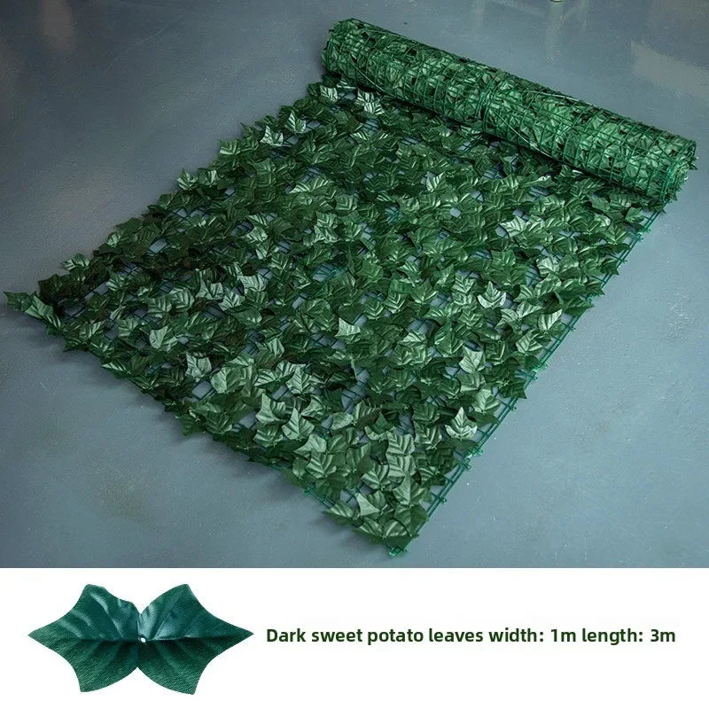 Artificial Ivy Hedge Panel 1×3m | Faux Privacy Fence Screen