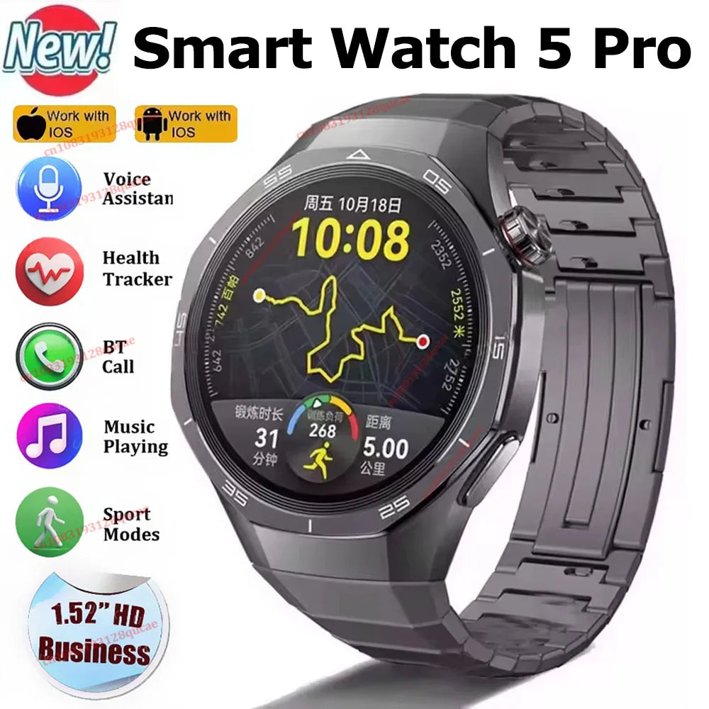 Watch 5 Men's Smartwatch High-definition Screen Health Tracking