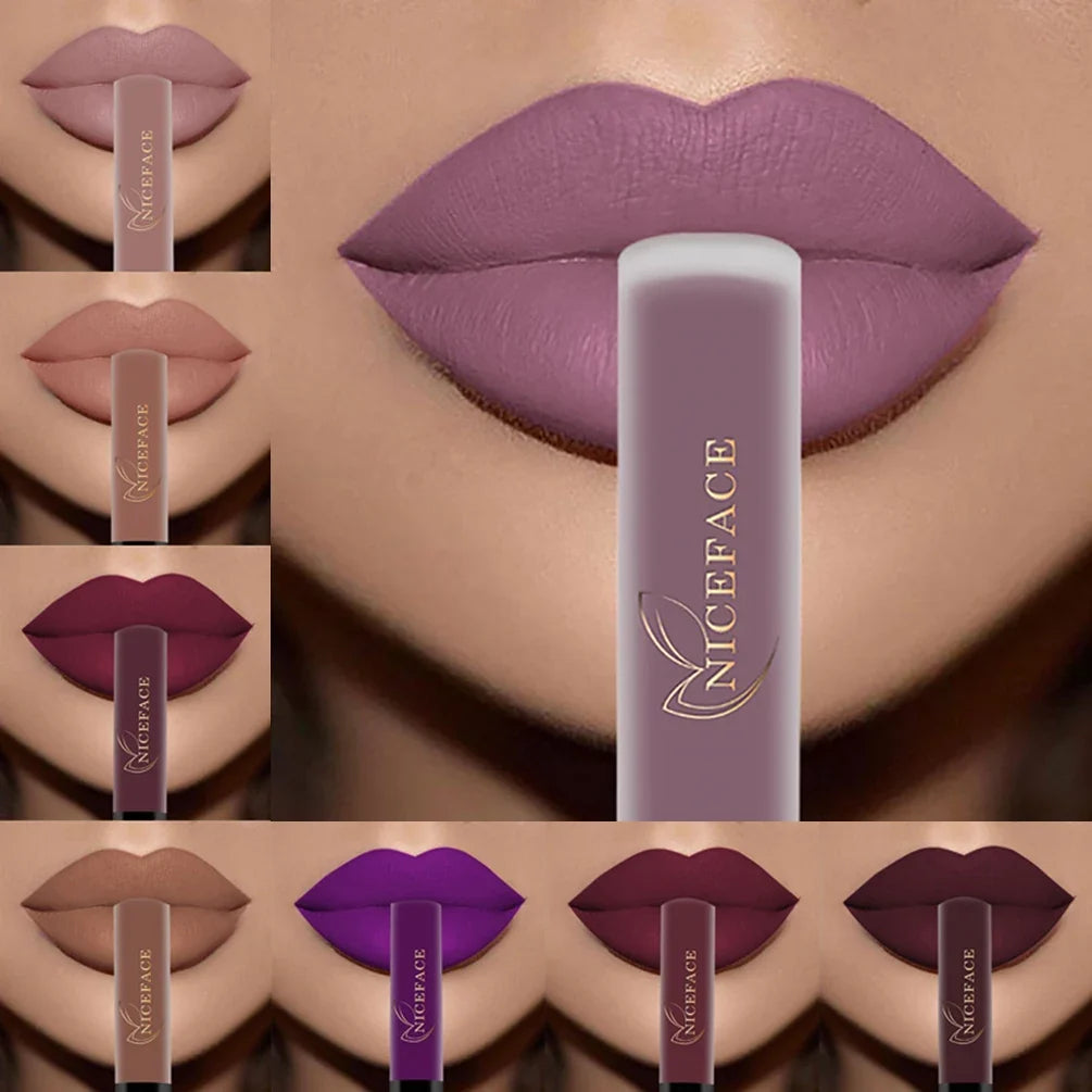 QiBest Matte Liquid Lipstick – Waterproof Long-Lasting Lip Gloss