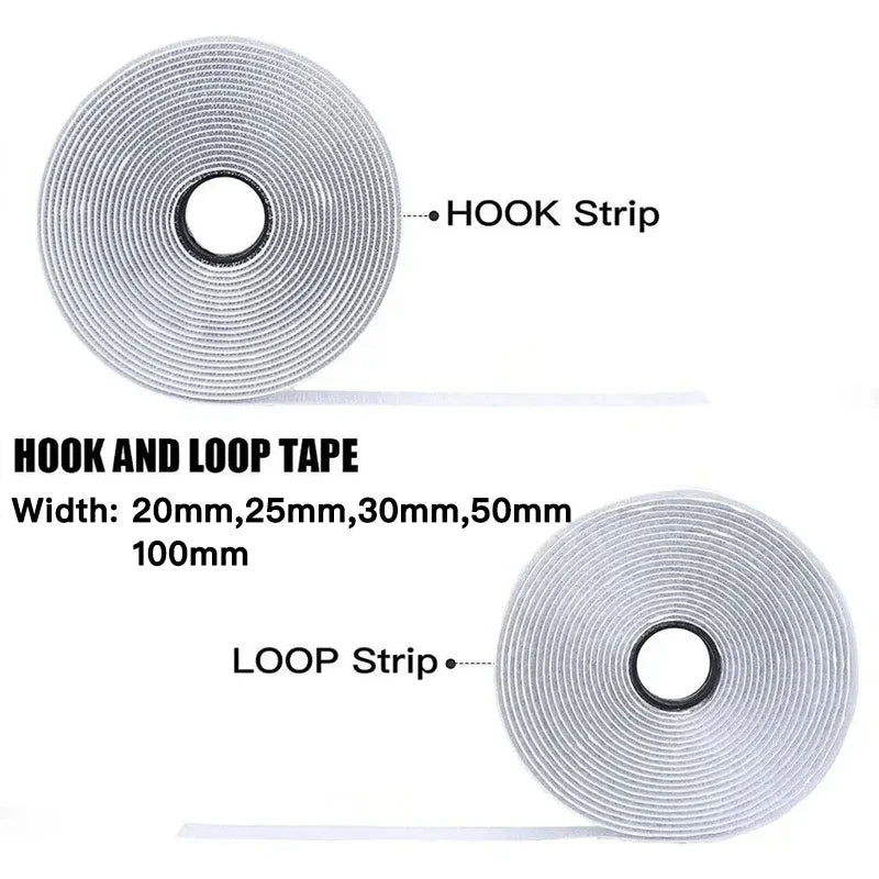 Self-Adhesive Hook & Loop Fastener Tape – 1M to 25M
