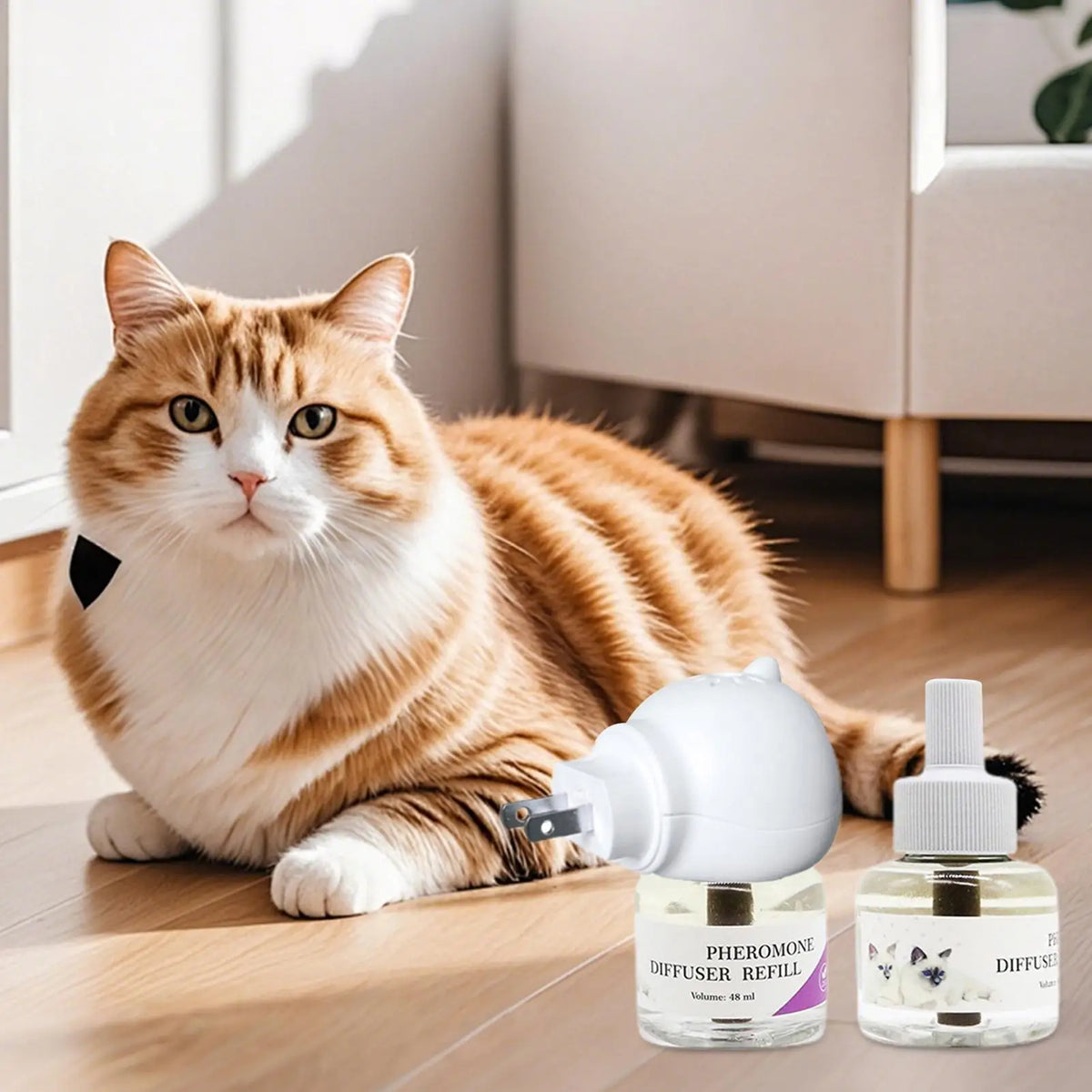 Cat Calming Pheromone Diffuser – Plug-In Kit for Indoor Cats