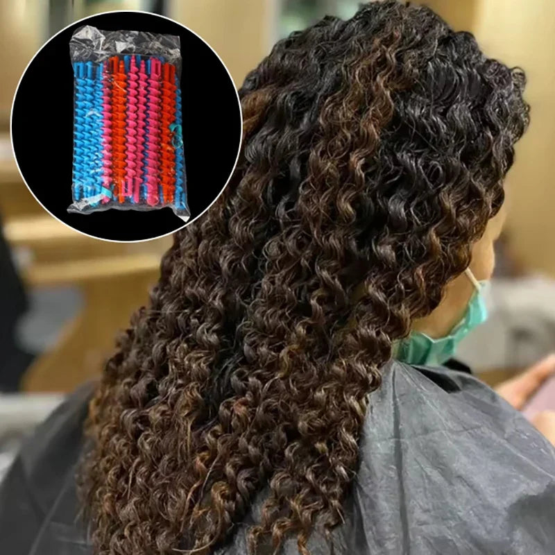 Spiral Perm Rods – Heatless Hair Curlers Set (20–22 Pcs)