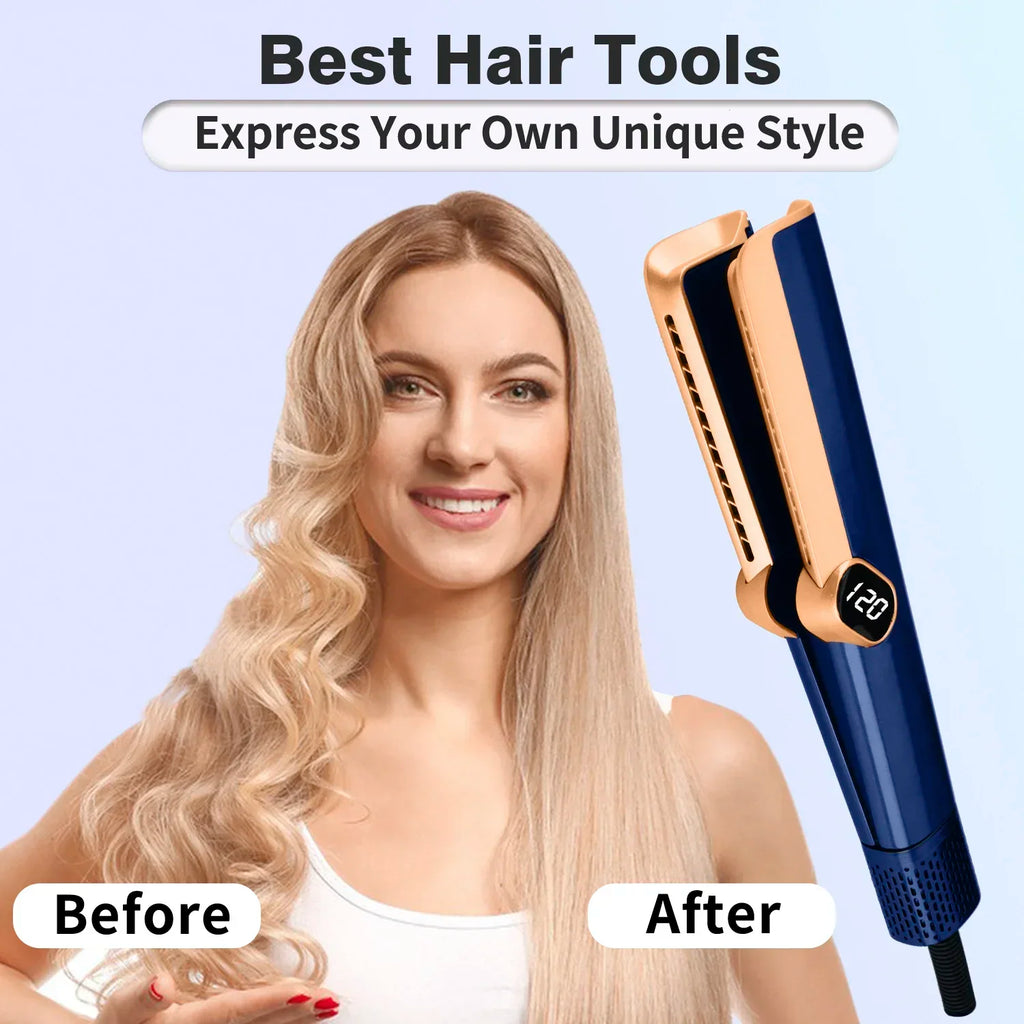 2-in-1 Airflow Hair Straightener & Dryer | LCD Ion Styler