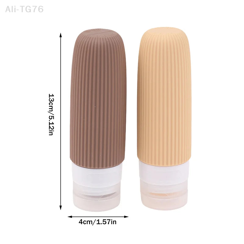 4-Pack Silicone Travel Bottles 90ml – Leak-Proof Refillable