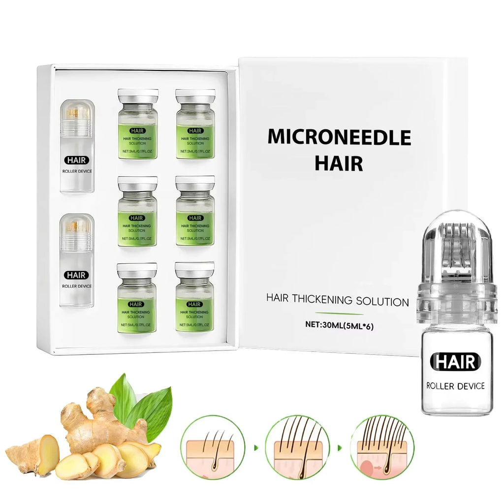 Hoygi Hair Serum Microneedle Roller Set – Scalp & Hair Growth