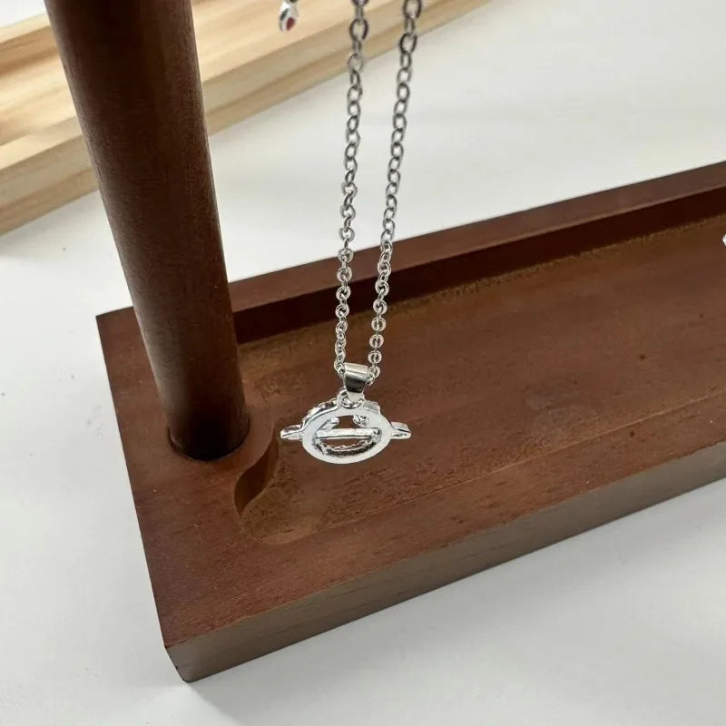 Modern Wood Jewelry Stand – 24/36 Hook Necklace Organizer Rack