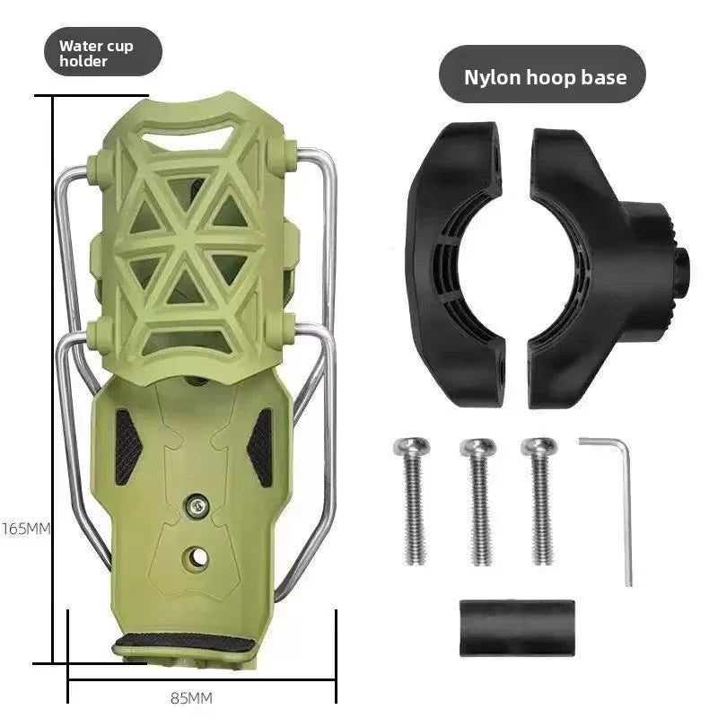 360° Adjustable Motorcycle Handlebar Cup Holder | Bike Bottle Cage