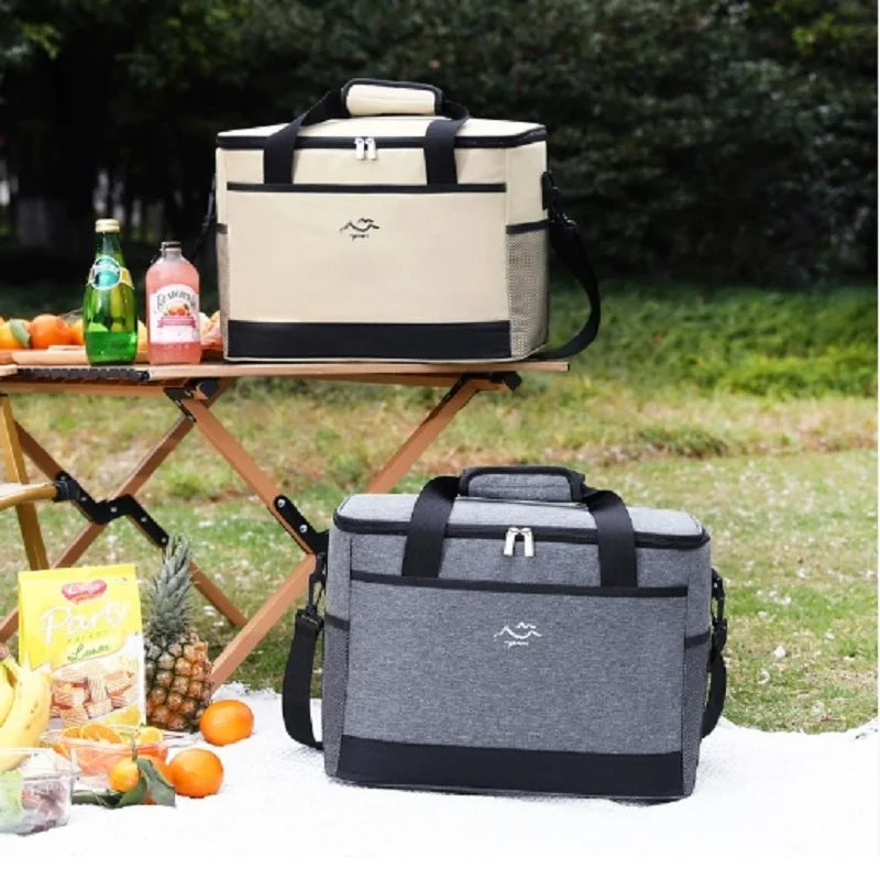 Large-capacity Square Ice Packs Minimalist Insulated Lunch Box Bag