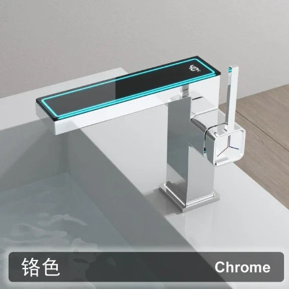 Modern Black Digital Display Faucet | Single-Hole Ceramic Valve