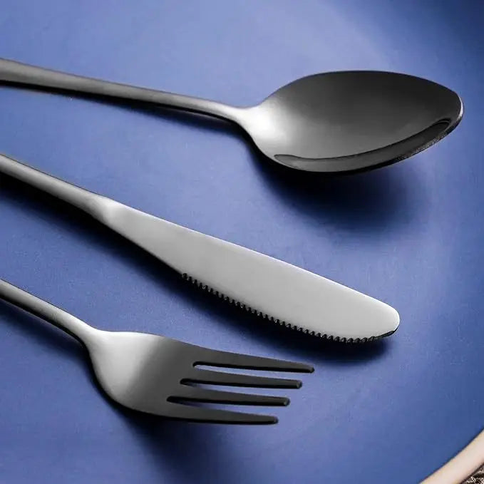 3-Piece Stainless Steel Travel Flatware Set with Storage Box