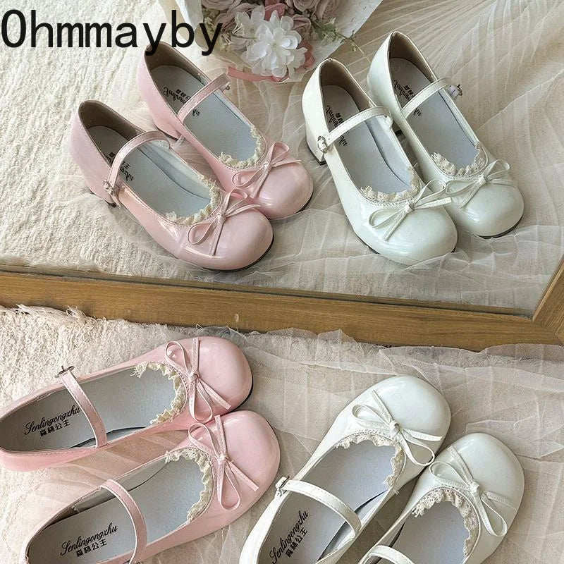 Sweet Lolita Mary Jane Pumps – Butterfly-Knot Buckle Strap