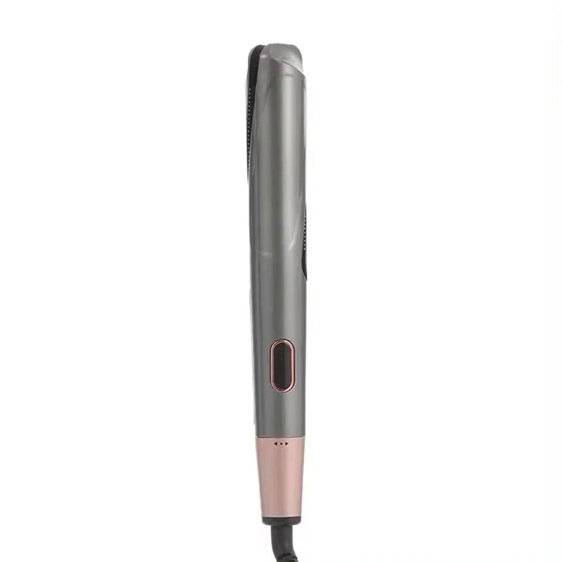 2-in-1 Twisted Flat Iron Hair Curler & Straightener | LCD