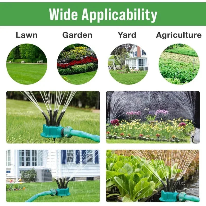 360° Rotating Garden Sprinkler – Automatic Lawn Watering Nozzle