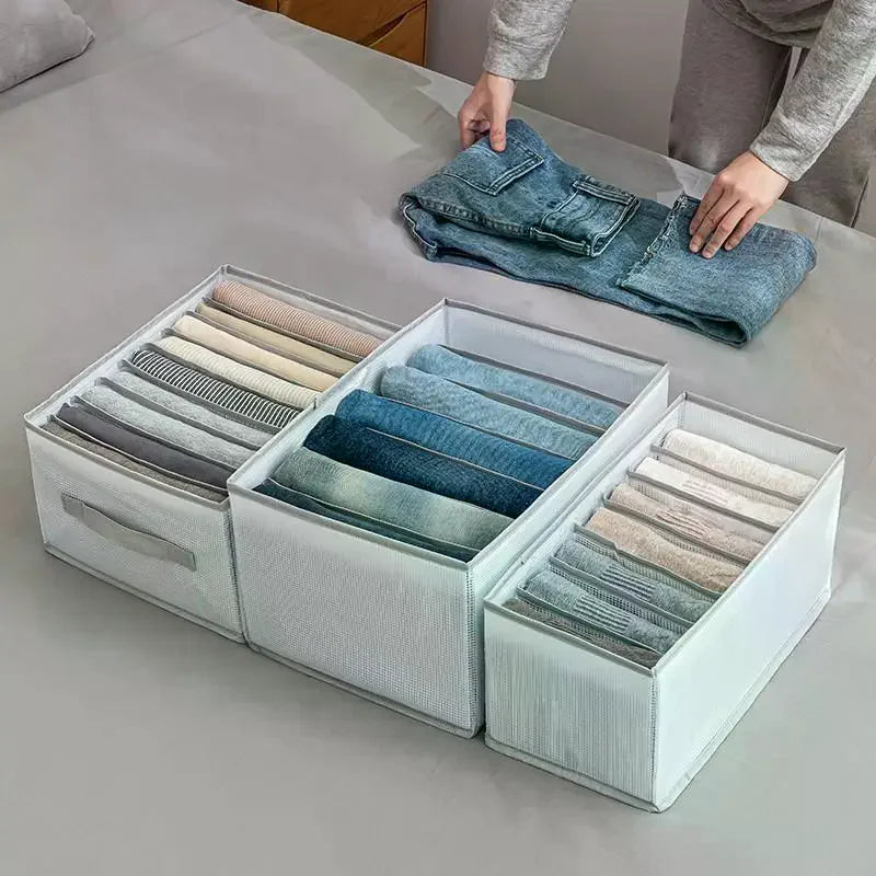 Foldable PP Drawer Organizer with Handles | Closet Storage
