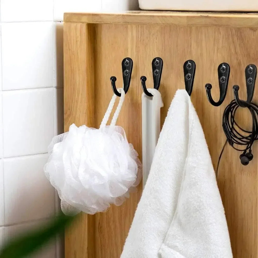Multipurpose Aluminum Alloy Wall Hooks with Screws | Kitchen & Bath