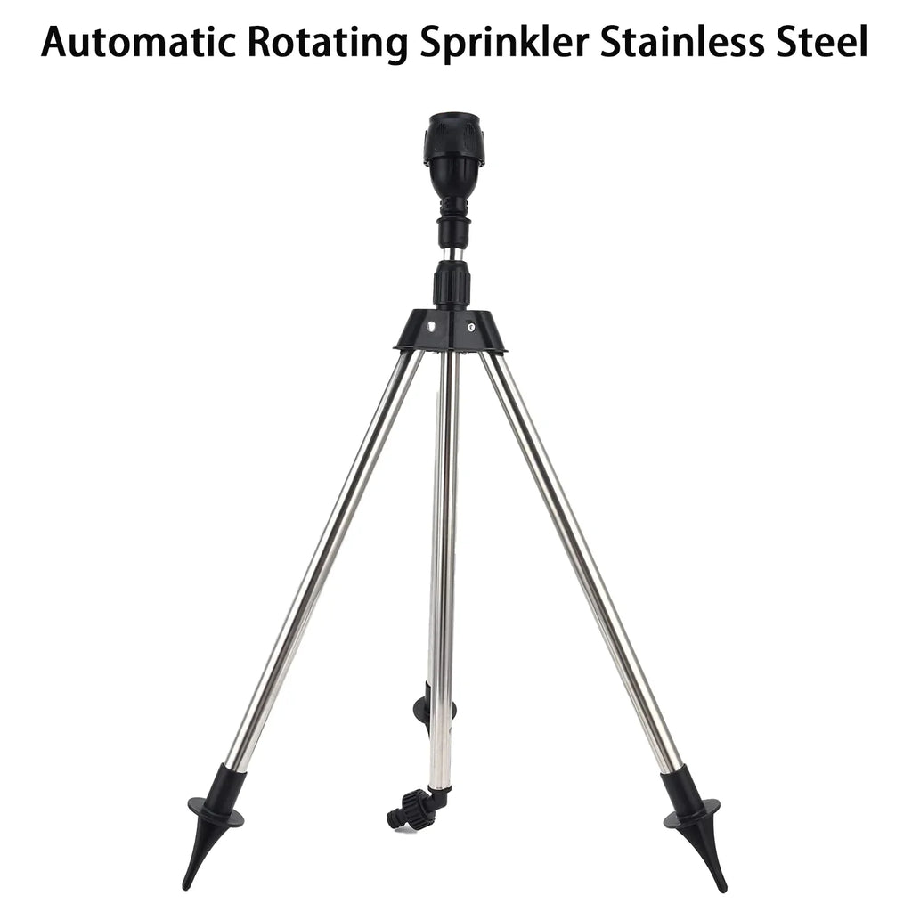 360° Rotating Garden Sprinkler with Telescopic Tripod Stand
