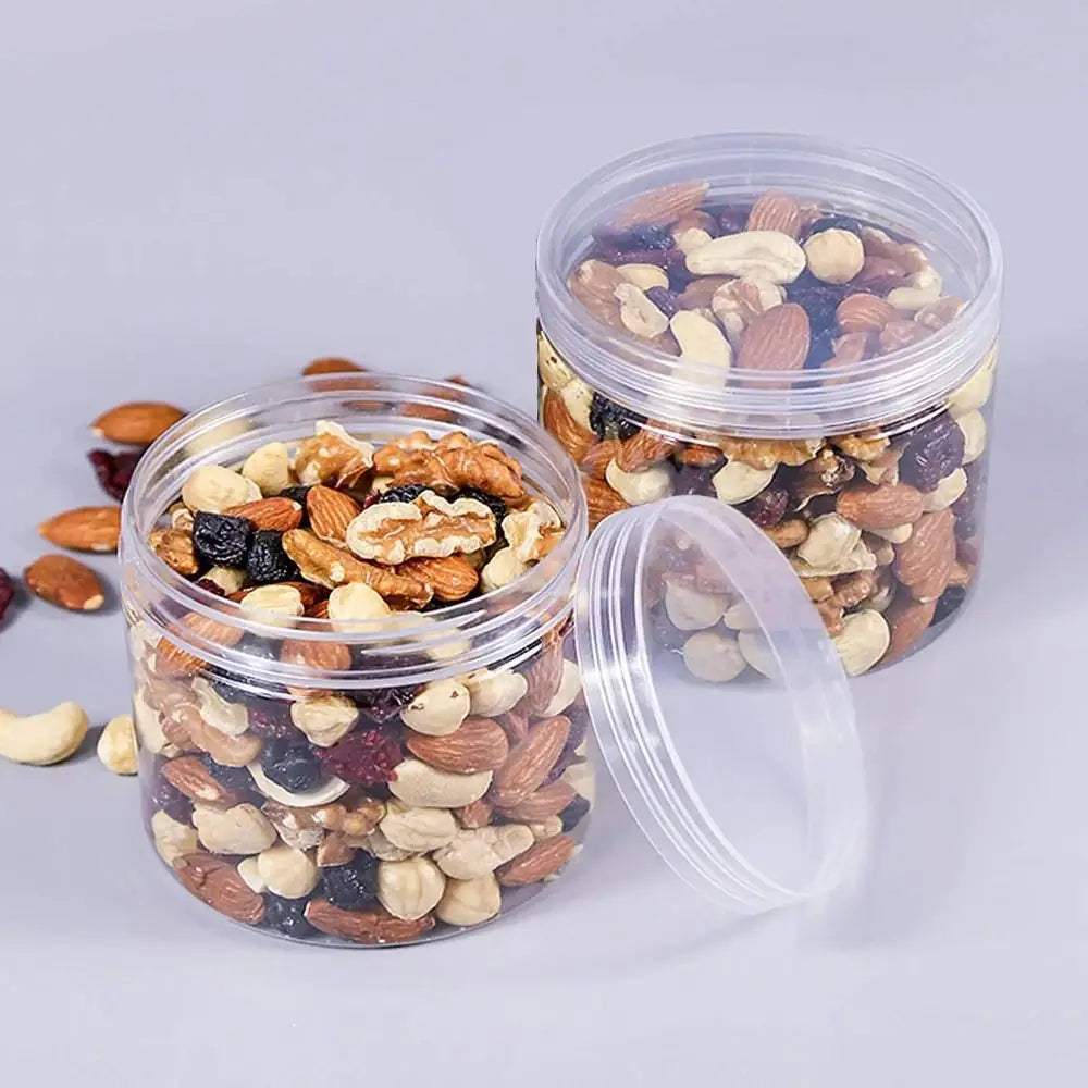 Clear Airtight Food Storage Jar – PET Plastic Sealed Container