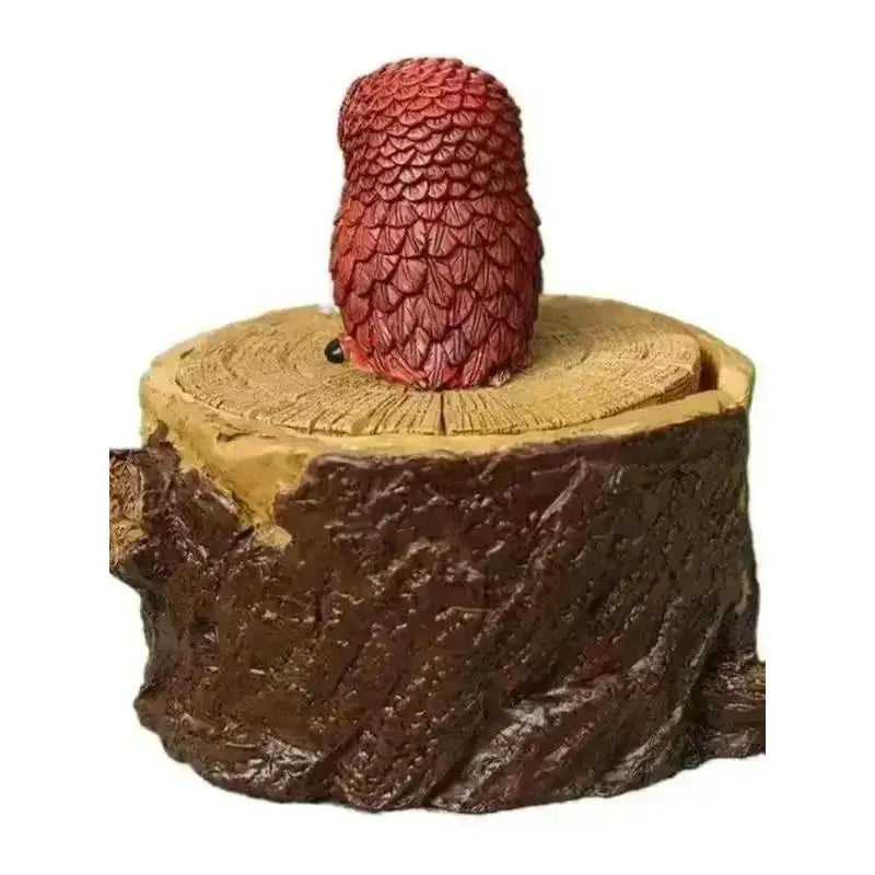 Resin Ashtray with Lid – Animal Statue Cigar Ash Holder Decor