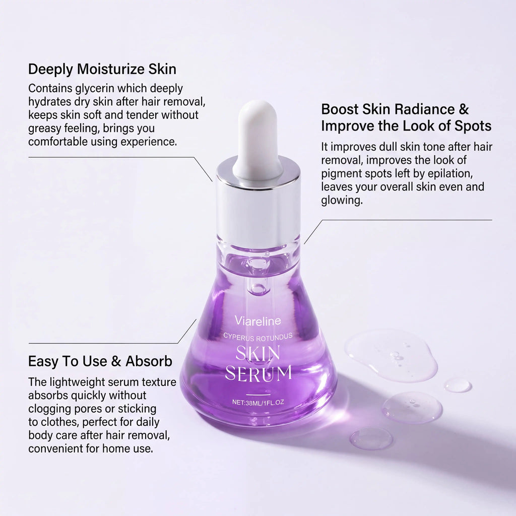 Post Hair Removal Serum – Hyaluronic Acid & Brightening 30ml