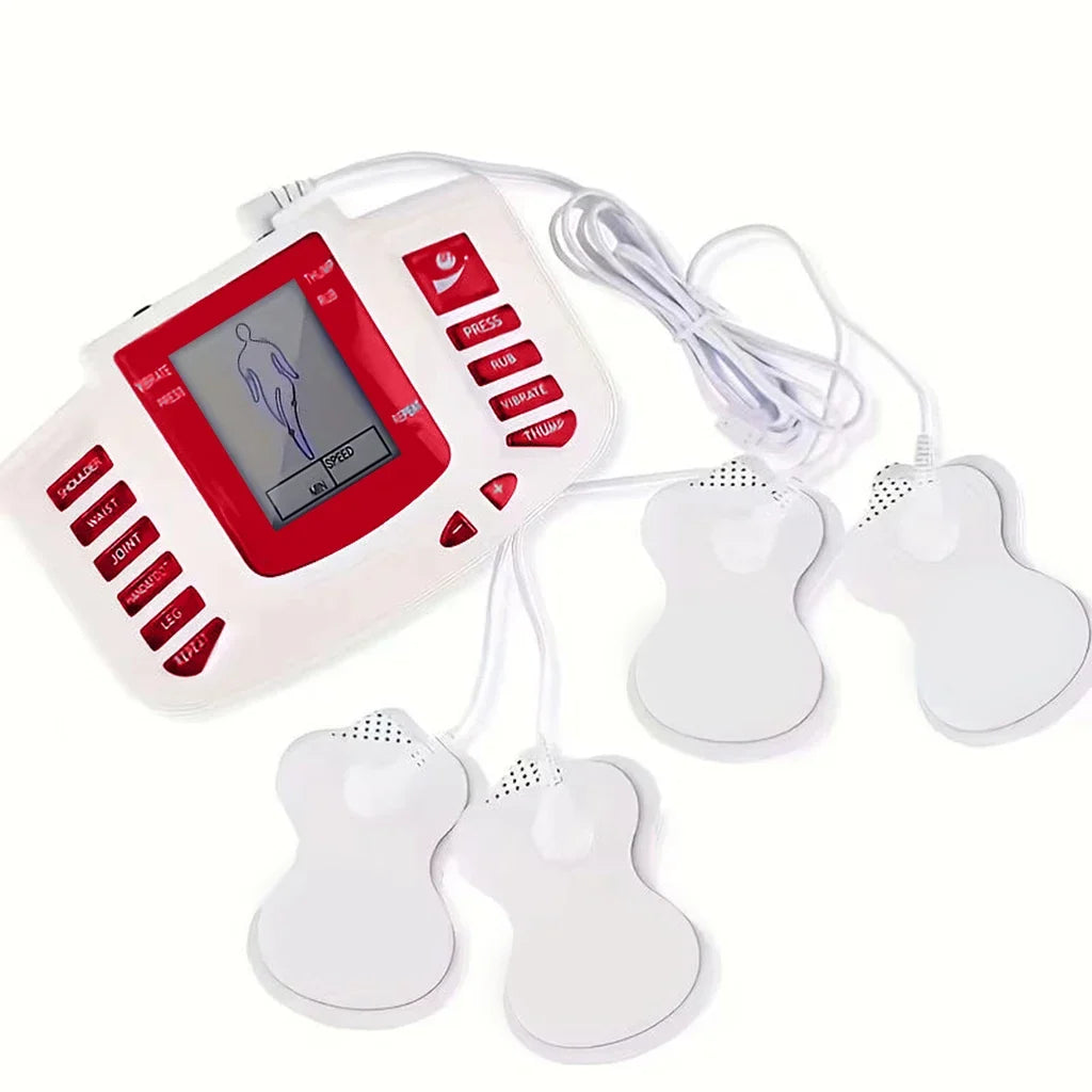 Portable Dual Output Muscle Stimulator with 4 Pads | EMS Device