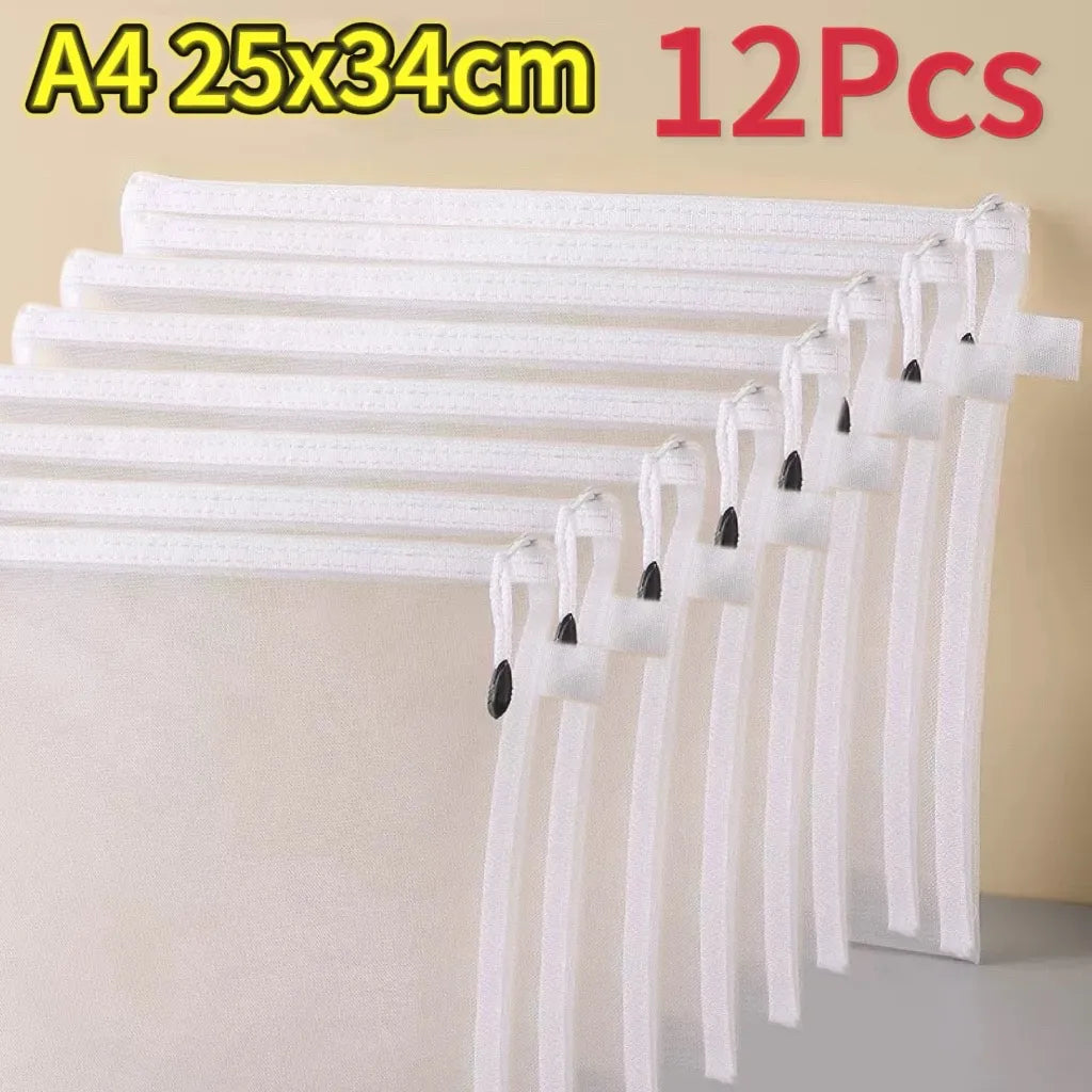 Transparent Mesh Storage Bags Zipper Lego Blocks Puzzle&toy