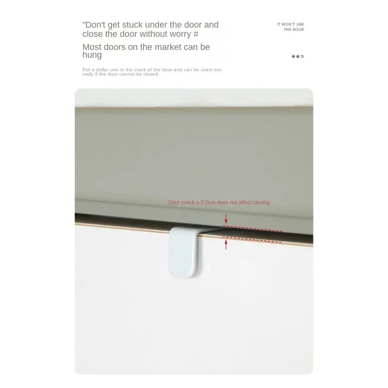 1 Over Door Hook Hanger White Sturdy Wooden Ends Clothes Towel Metal