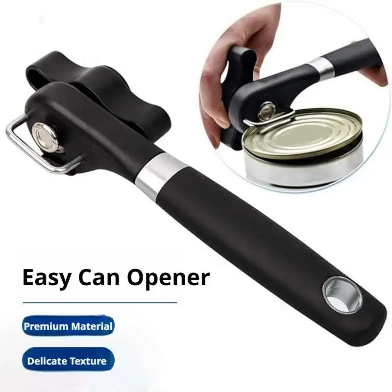 Manual Can Opener – Smooth Edge Stainless Steel Kitchen Tool