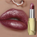 KAFURUX Red Metallic Glitter Lipstick – Waterproof Shimmer Lip Glaze