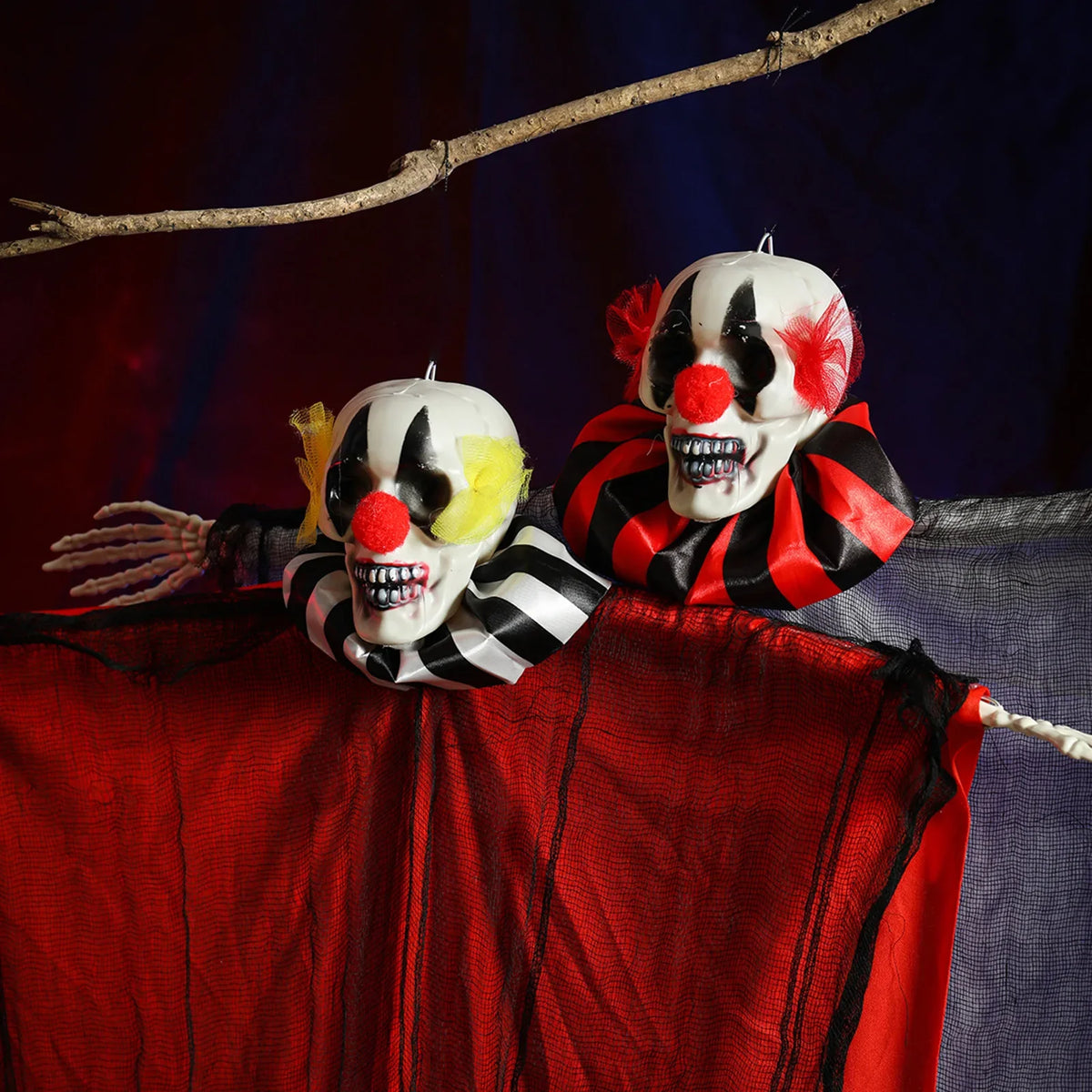 Halloween Hanging Skeleton & Ghost Props | Outdoor Haunted Decor