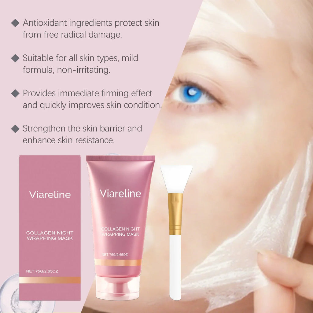 Viareline Collagen Peel Off Mask – Blackhead Removal & Glow