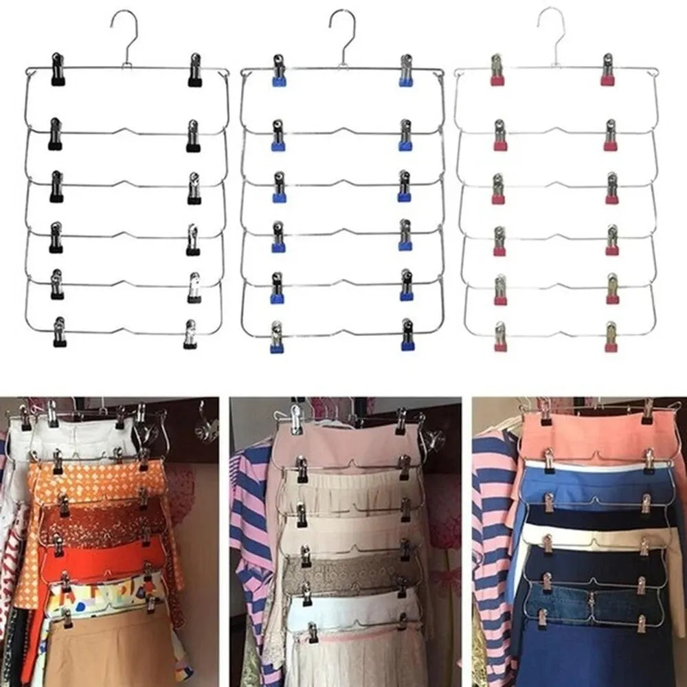 Multi Functional Folding Multi-layer Pants Rack Hanger Household Anti