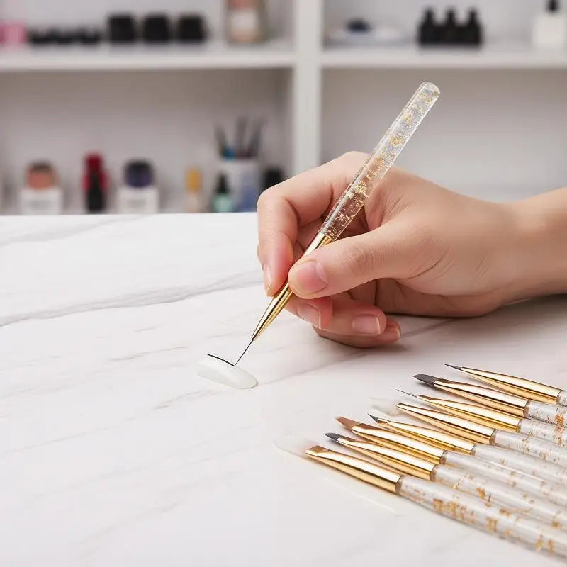 Nail Art Detail Brush – Fine Line Gel Acrylic Painting Tool