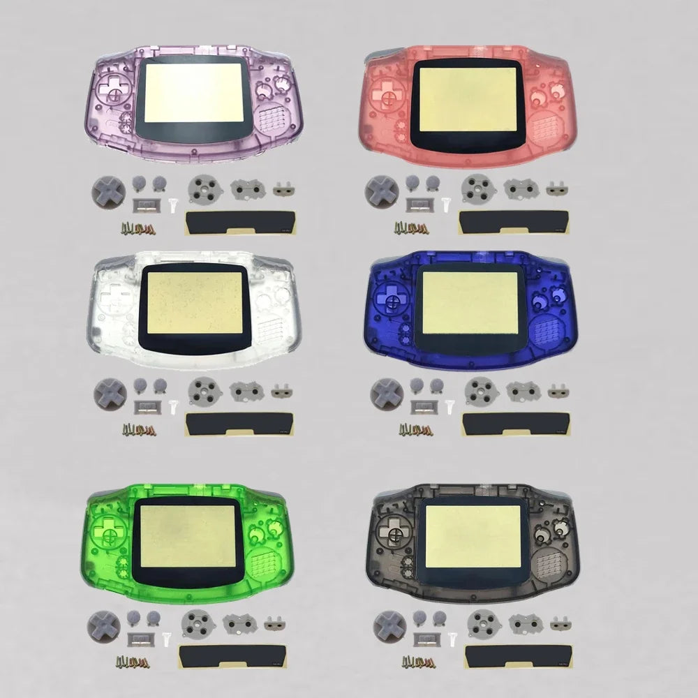 GBA Replacement Shell Kit | Custom Transparent Game Boy Advance Case