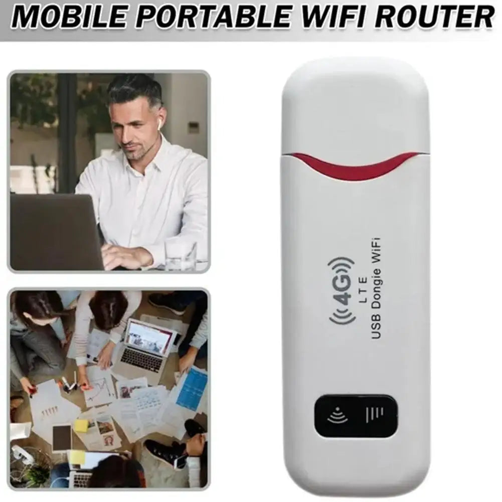 4G LTE USB Pocket WiFi Router 150Mbps | SIM Card Hotspot