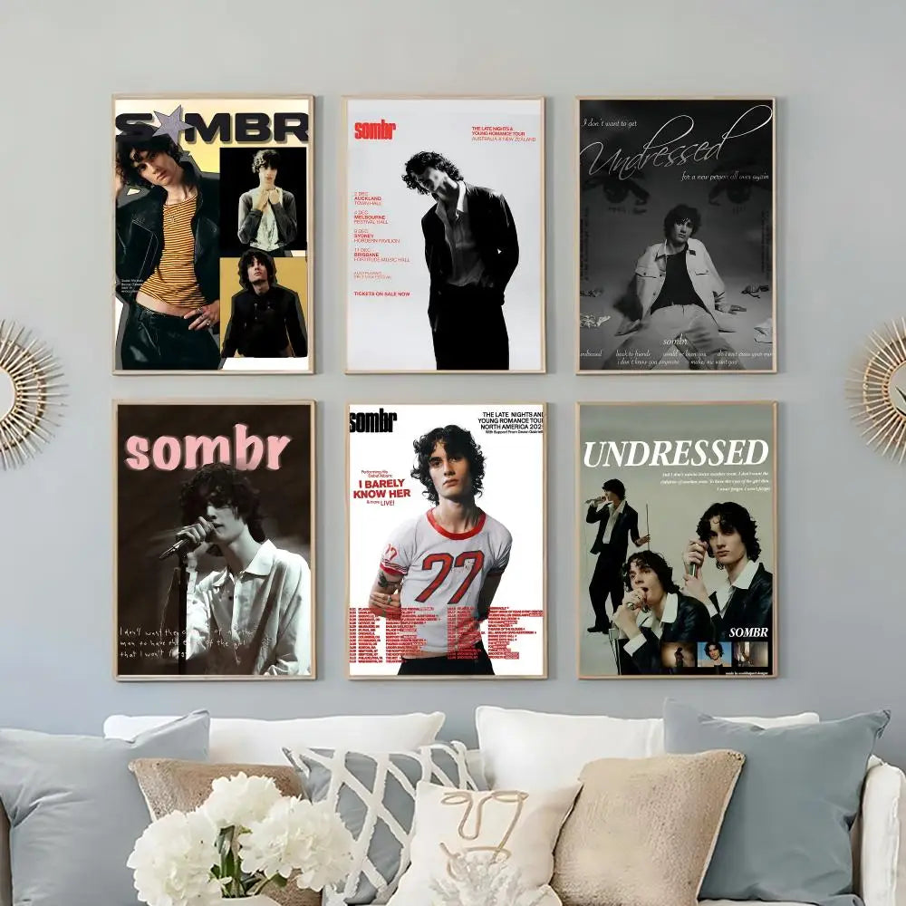 Sombr Singer HD Poster – Self-Adhesive Waterproof Wall Art