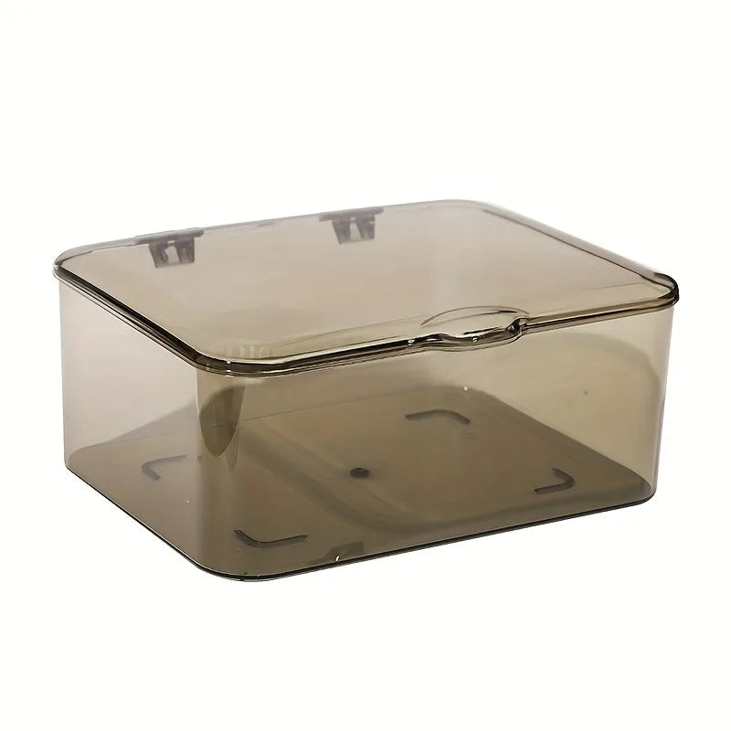 Flip Storage Box Large Capacity Transparent Organizer Medicine